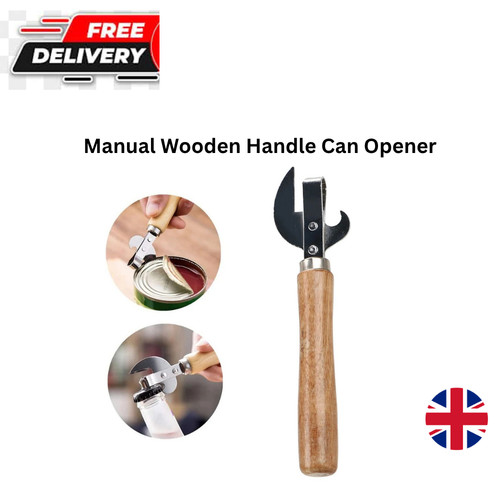 Manual wooden handle can - manual,