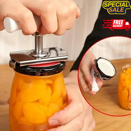 Stainless steel jar opener - steel,
