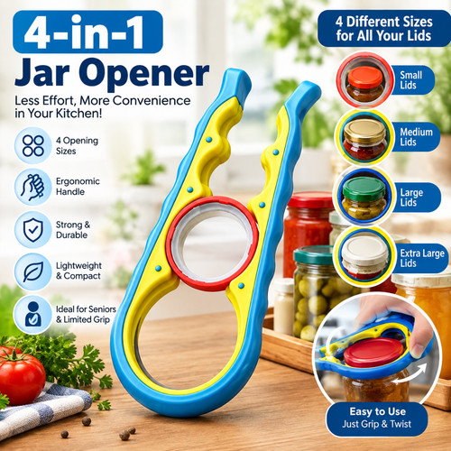 Jar and bottle opener 1 - and,