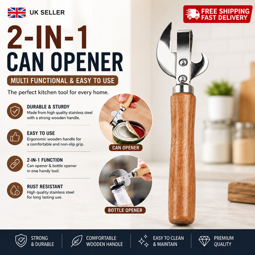 Manual wooden handle can - wooden,