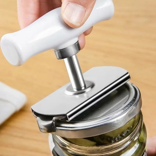 Stainless steel jar opener - steel,
