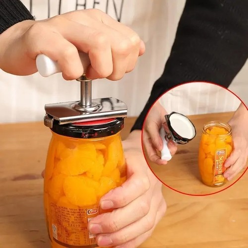 Stainless steel jar opener - steel,