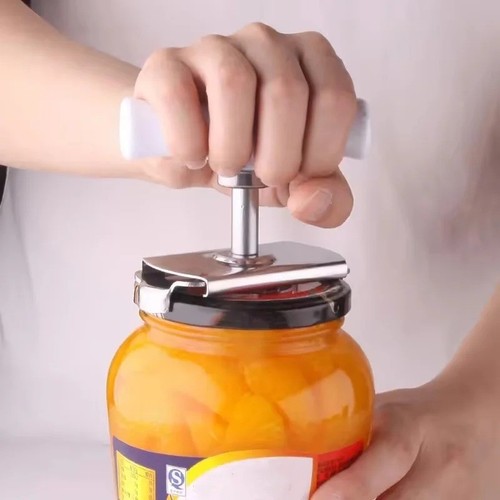 Stainless steel jar - steel, opener